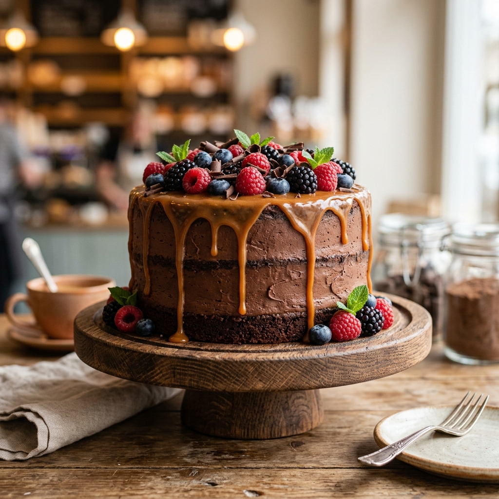 Featured Chocolate Caramel Cake by Flavoured